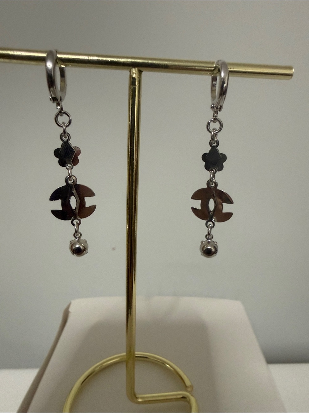 Silver-Tone Dangle Earrings - Designer-Inspired Women Jewelry
